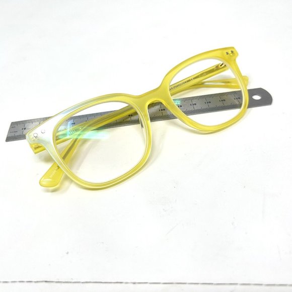Eyebuy Direct  Kaleidoscope Glasses Square Iridescent Yellow Eyeglasses Frame - Picture 14 of 15